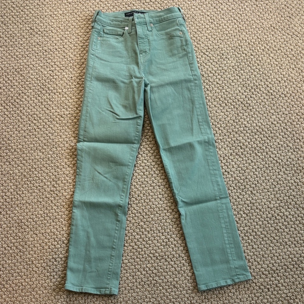 Veronica Beard Ryleigh Slim Straight-Leg Hi rise Jeans